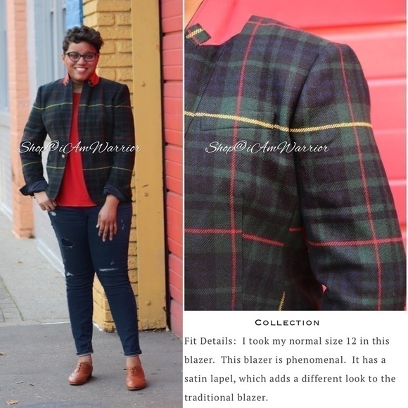 J.Crew Collection satin lapel Campbell tartan plaid wool blazer *shop@iamwarrior - Picture 5 of 13